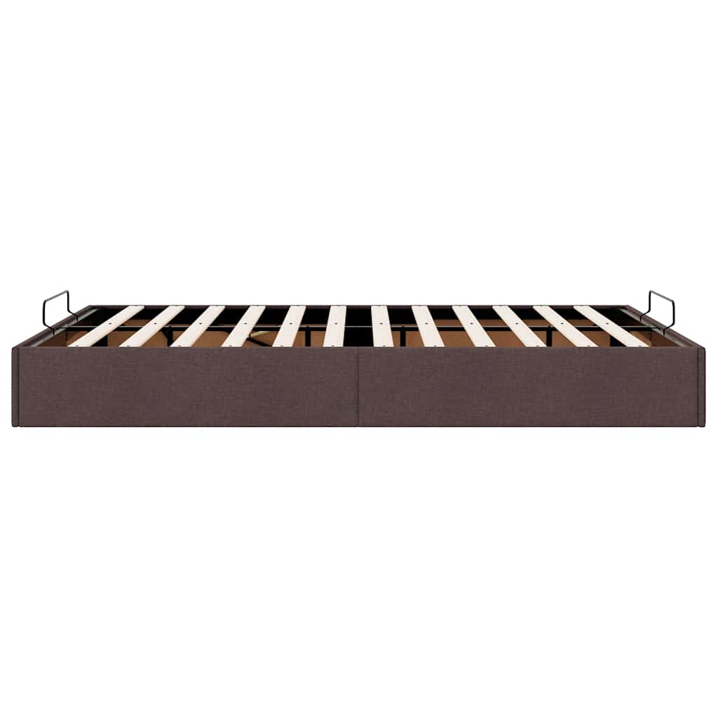 vidaXL Estructura cama otomana sin colchón marrón oscuro 140x190cm