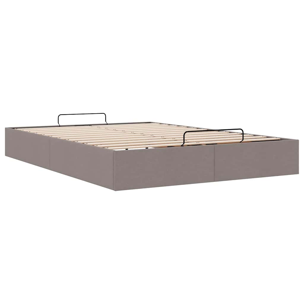 vidaXL Estructura de cama otomana sin colchón gris pardo 140x190cm