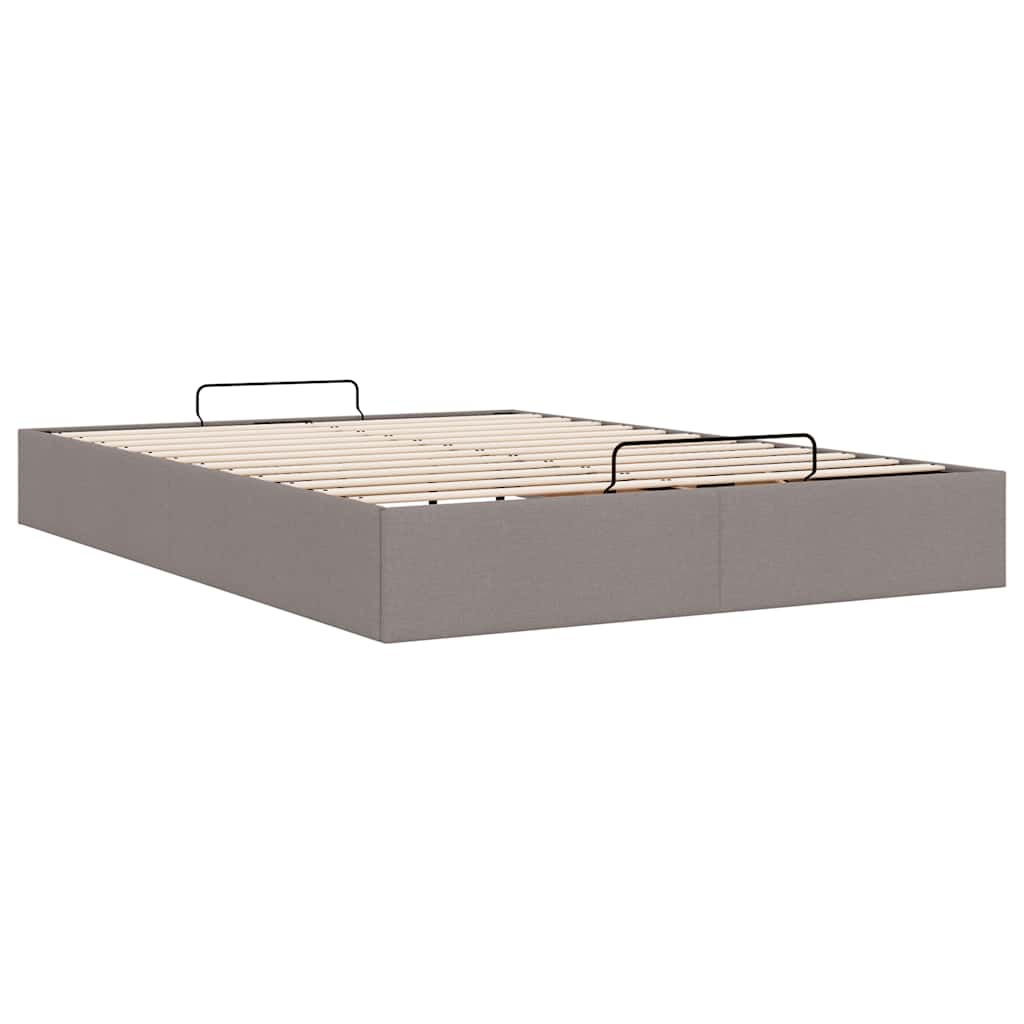 vidaXL Estructura de cama otomana sin colchón gris pardo 140x190cm