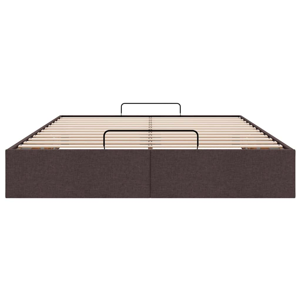 vidaXL Estructura cama otomana sin colchón marrón oscuro 140x200cm