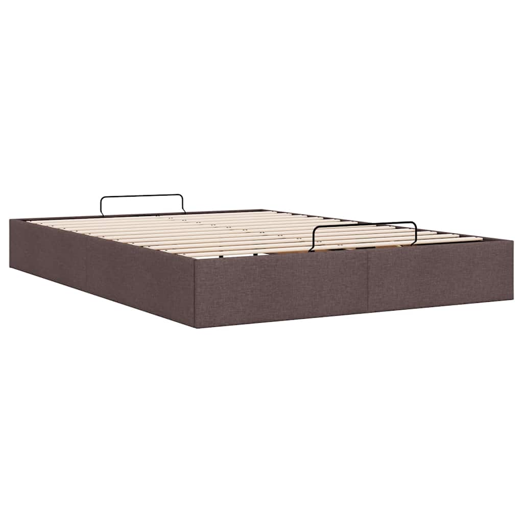 vidaXL Estructura cama otomana sin colchón marrón oscuro 140x200cm