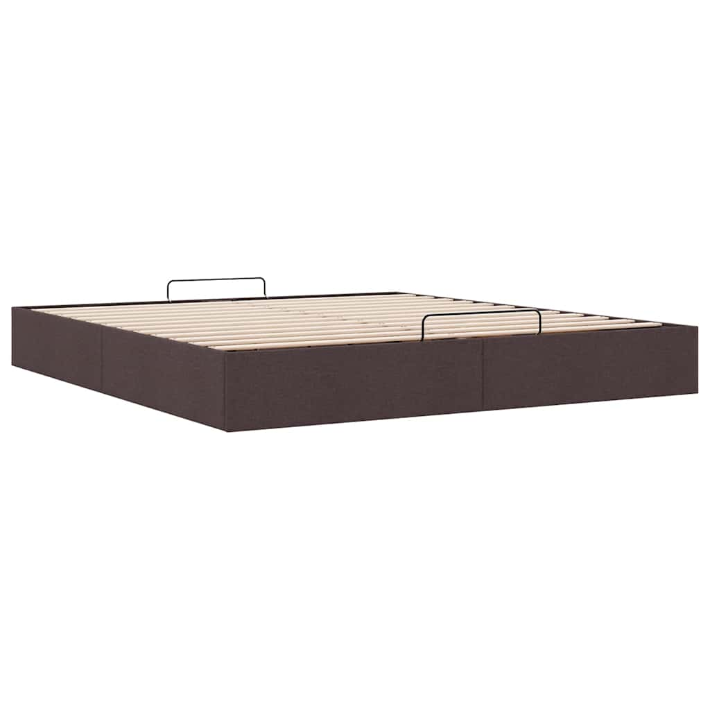 vidaXL Estructura cama otomana sin colchón marrón oscuro 160x200 cm