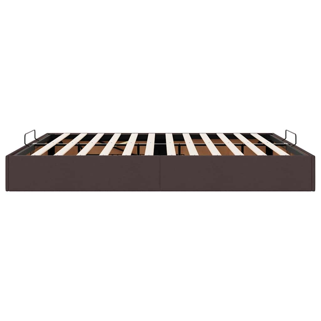 vidaXL Estructura cama otomana sin colchón marrón oscuro 160x200 cm