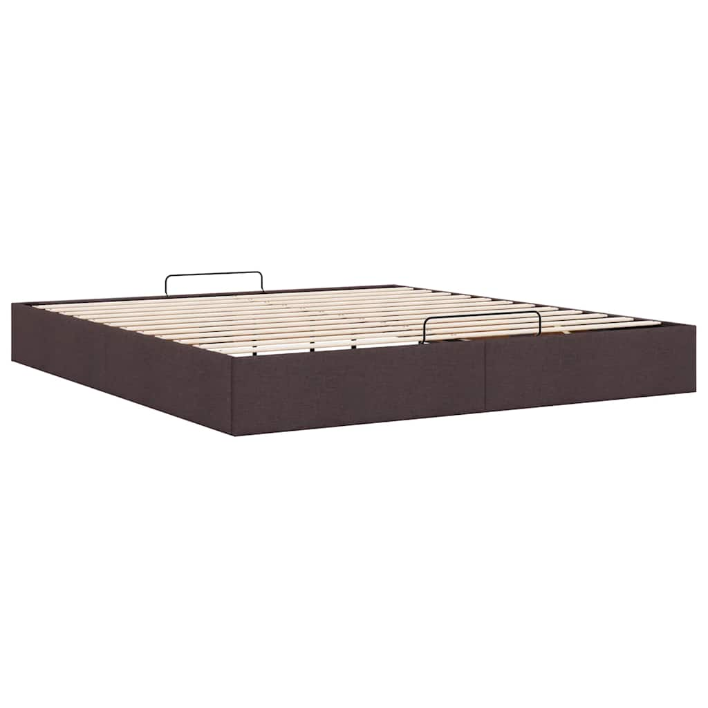 vidaXL Estructura cama otomana sin colchón marrón oscuro 160x200 cm