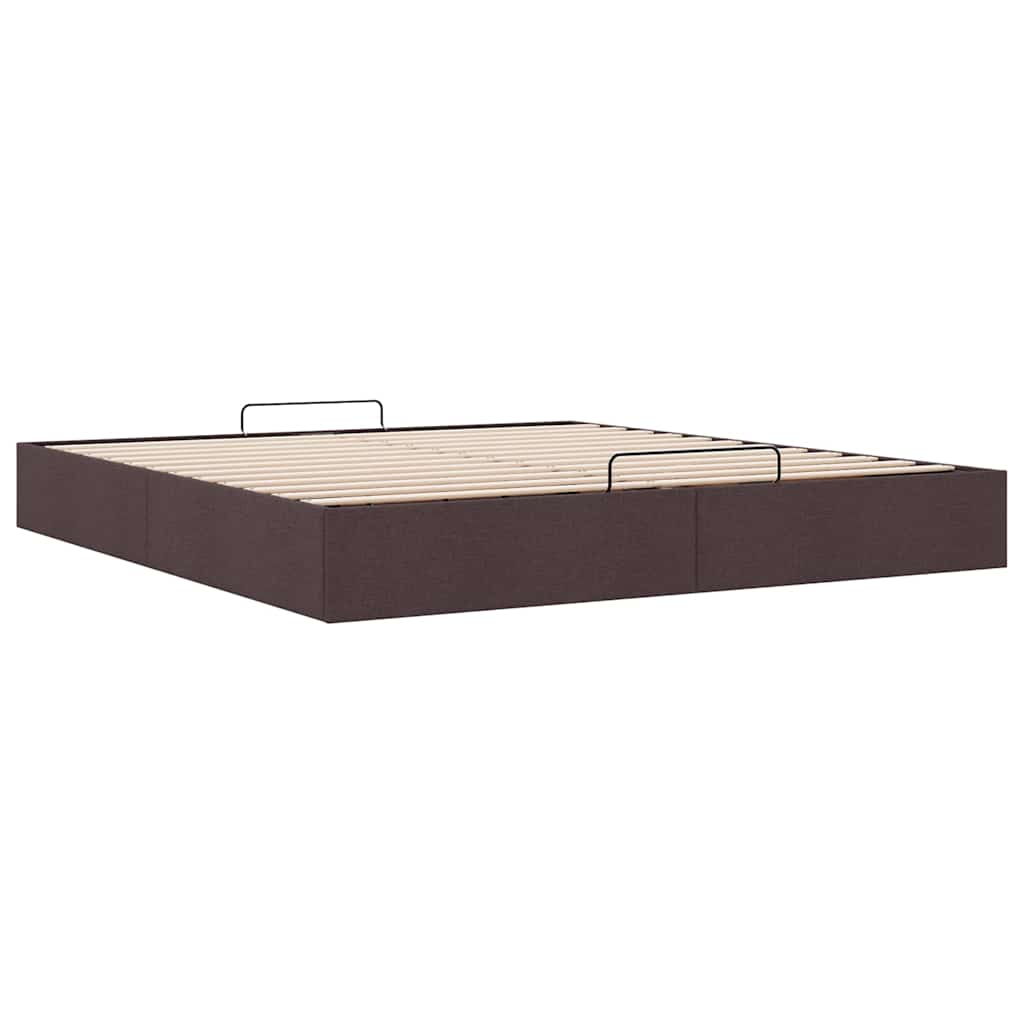 vidaXL Estructura cama otomana sin colchón marrón oscuro 180x200cm