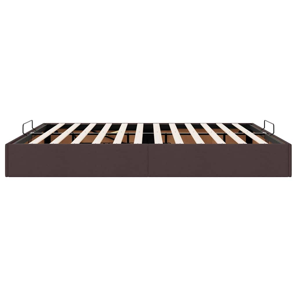 vidaXL Estructura cama otomana sin colchón marrón oscuro 180x200cm