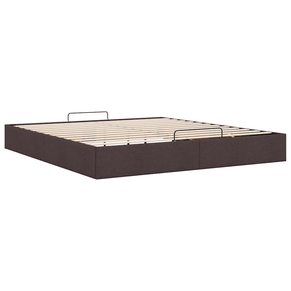 vidaXL Estructura cama otomana sin colchón marrón oscuro 180x200cm