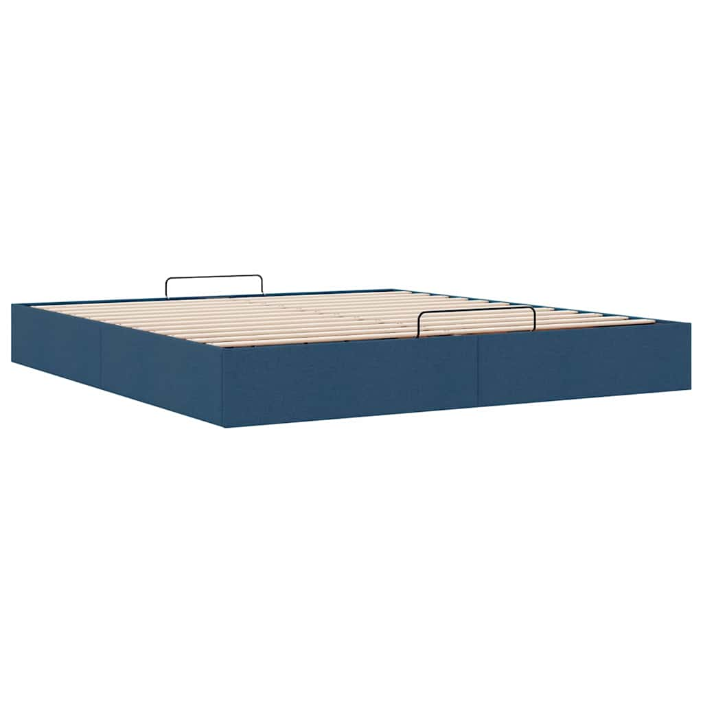 vidaXL Estructura de cama otomana sin colchón tela azul 180x200cm