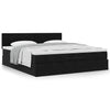 vidaXL Estructura de cama otomana con colchón negro 180x200cm