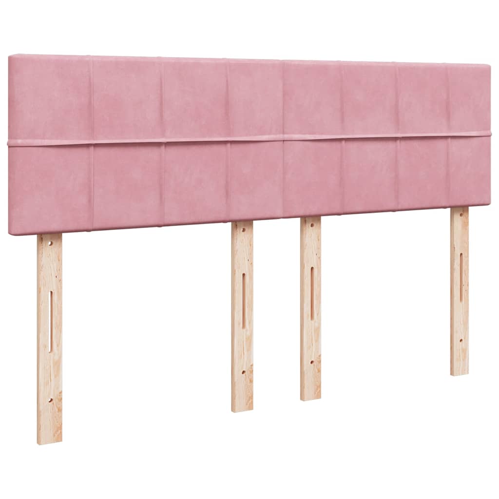 vidaXL Estructura cama otomana colchón terciopelo rosa 140x200cm