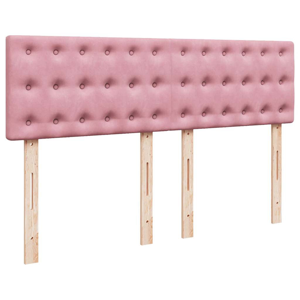 vidaXL Estructura cama otomana colchón terciopelo rosa 140x200cm