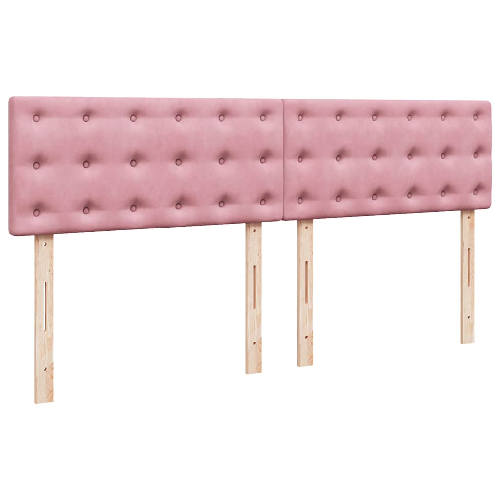 vidaXL Estructura cama otomana con colchón terciopelo rosa 180x200 cm