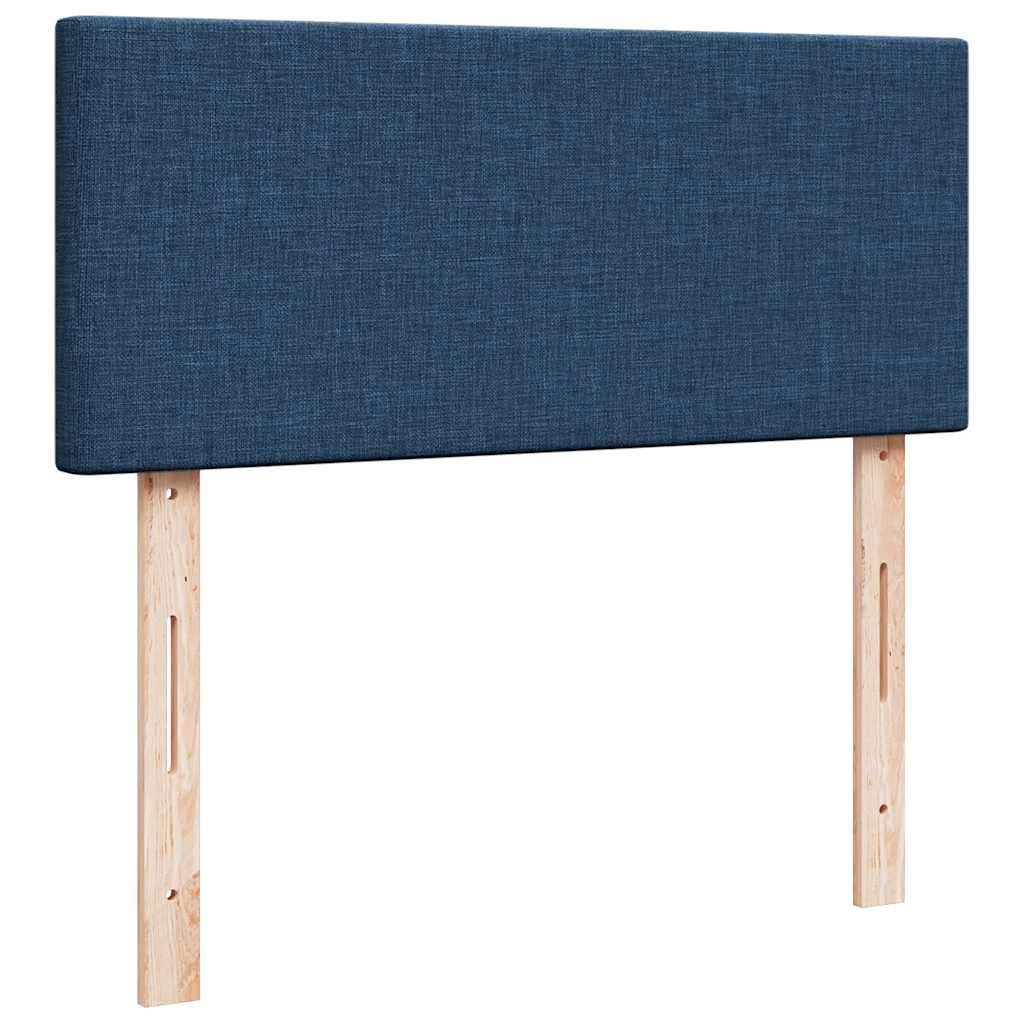 vidaXL Estructura de cama otomana colchón tela azul 120x190 cm