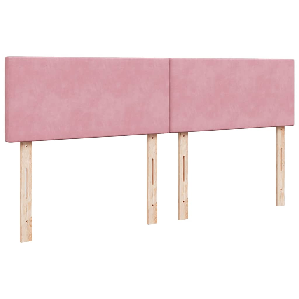 vidaXL Estructura cama otomana con colchón terciopelo rosa 180x200 cm