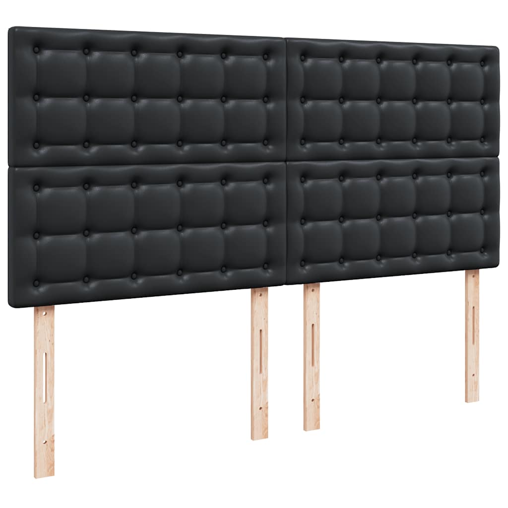 vidaXL Estructura cama otomana colchón cuero sintético negro 180x200cm