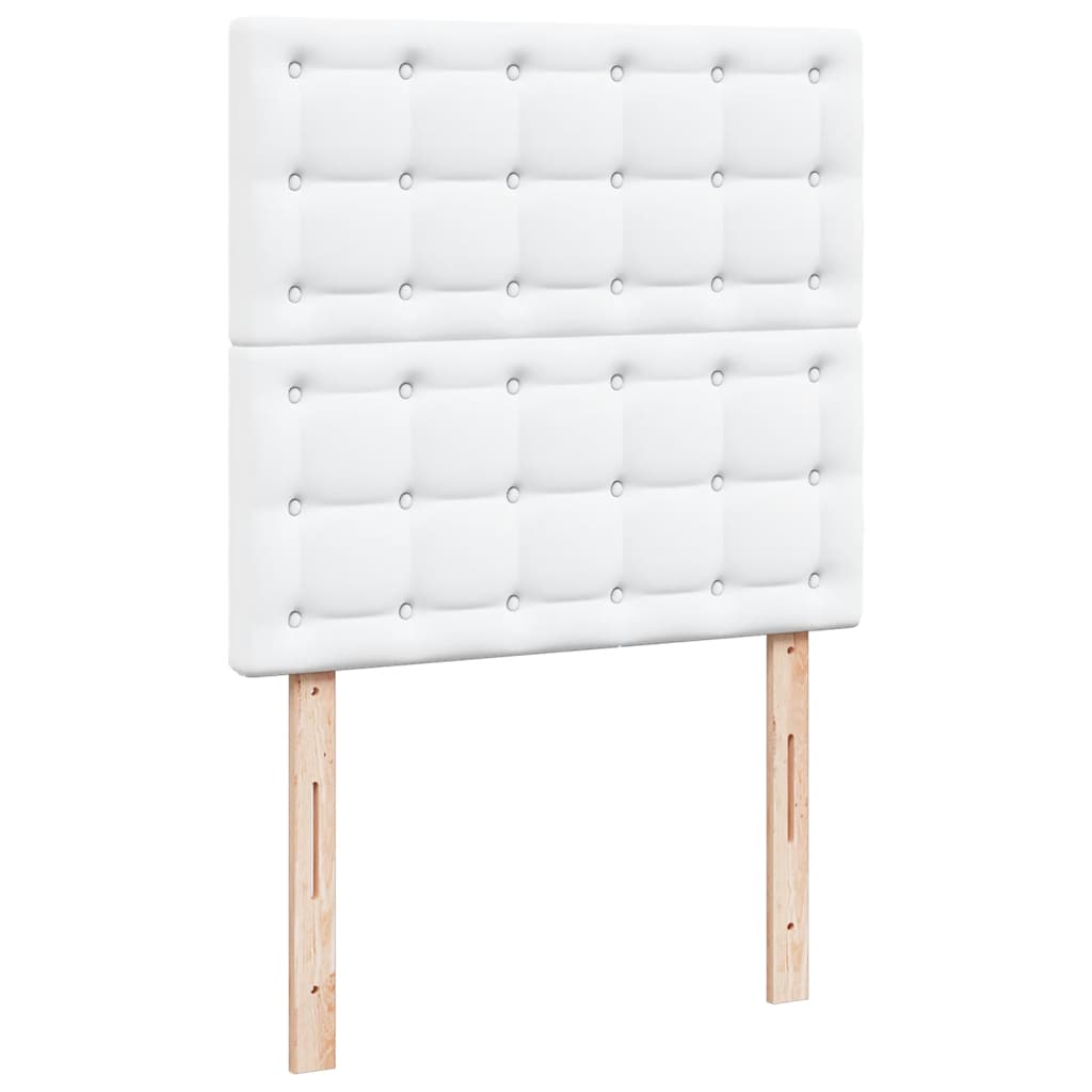 vidaXL Estructura cama otomana colchones blanco puro 200x200cm