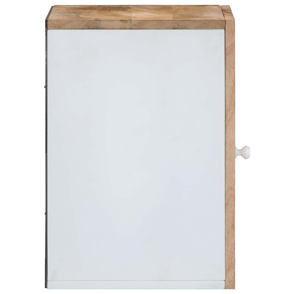 vidaXL Armario colgante baño madera maciza mango 38x33,5x48 cm