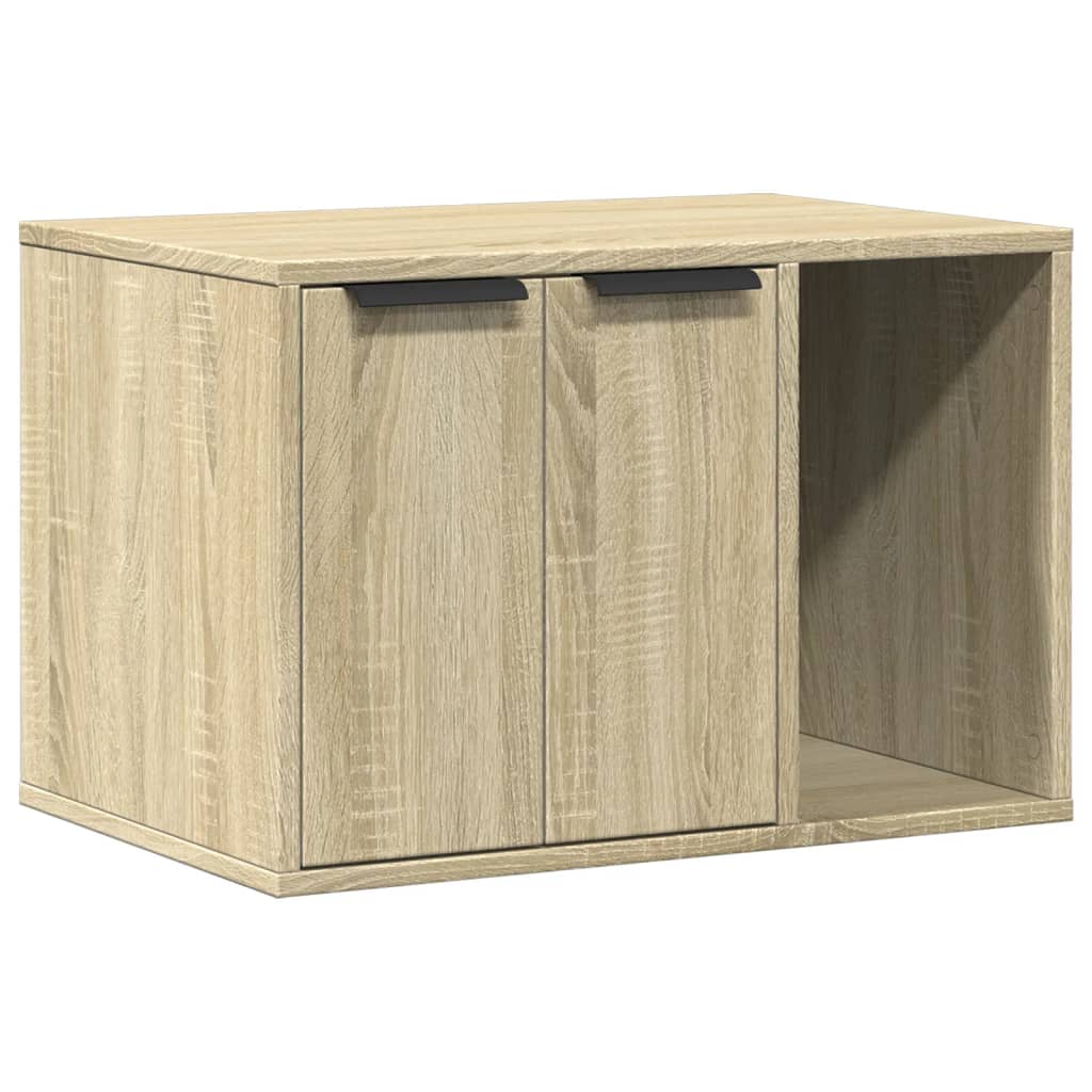 vidaXL Mueble arenero para gatos madera roble Sonoma 60x40x40 cm