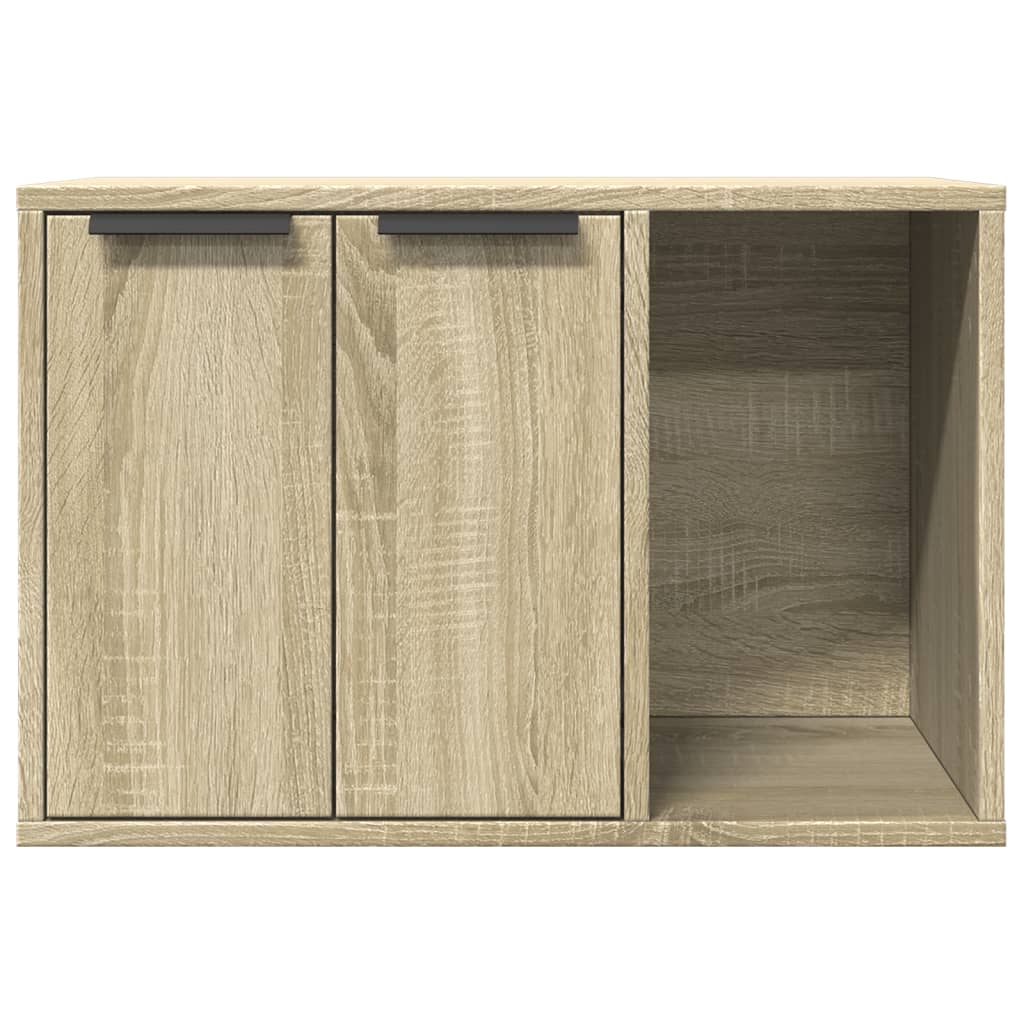 vidaXL Mueble arenero para gatos madera roble Sonoma 60x40x40 cm