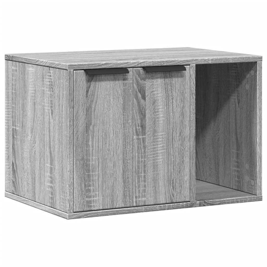 vidaXL Mueble arenero para gatos madera gris Sonoma 60x40x40 cm