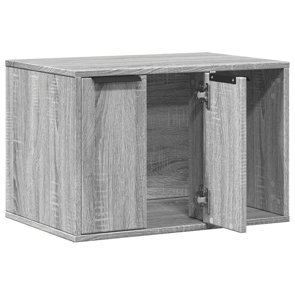 vidaXL Mueble arenero para gatos madera gris Sonoma 60x40x40 cm