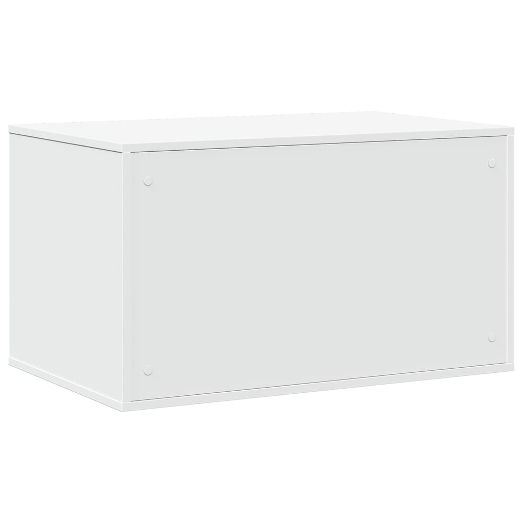 vidaXL Mueble arenero para gatos madera ingeniería blanco 80x50x45 cm