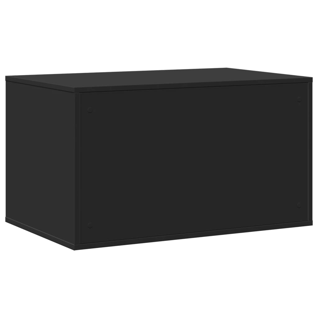 vidaXL Mueble arenero para gatos madera ingeniería negro 80x50x45 cm