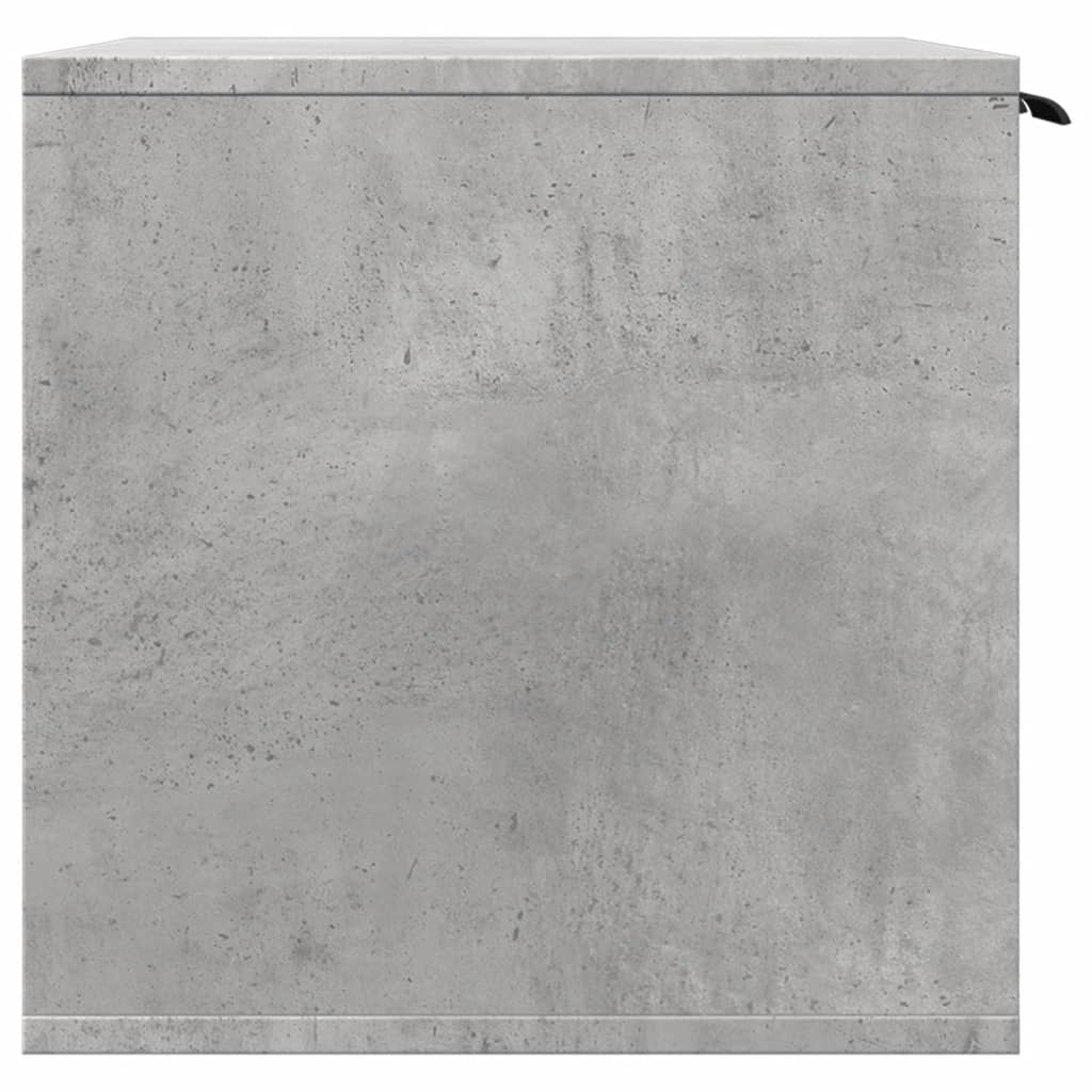 vidaXL Mueble arenero para gatos madera gris hormigón 80x50x45 cm