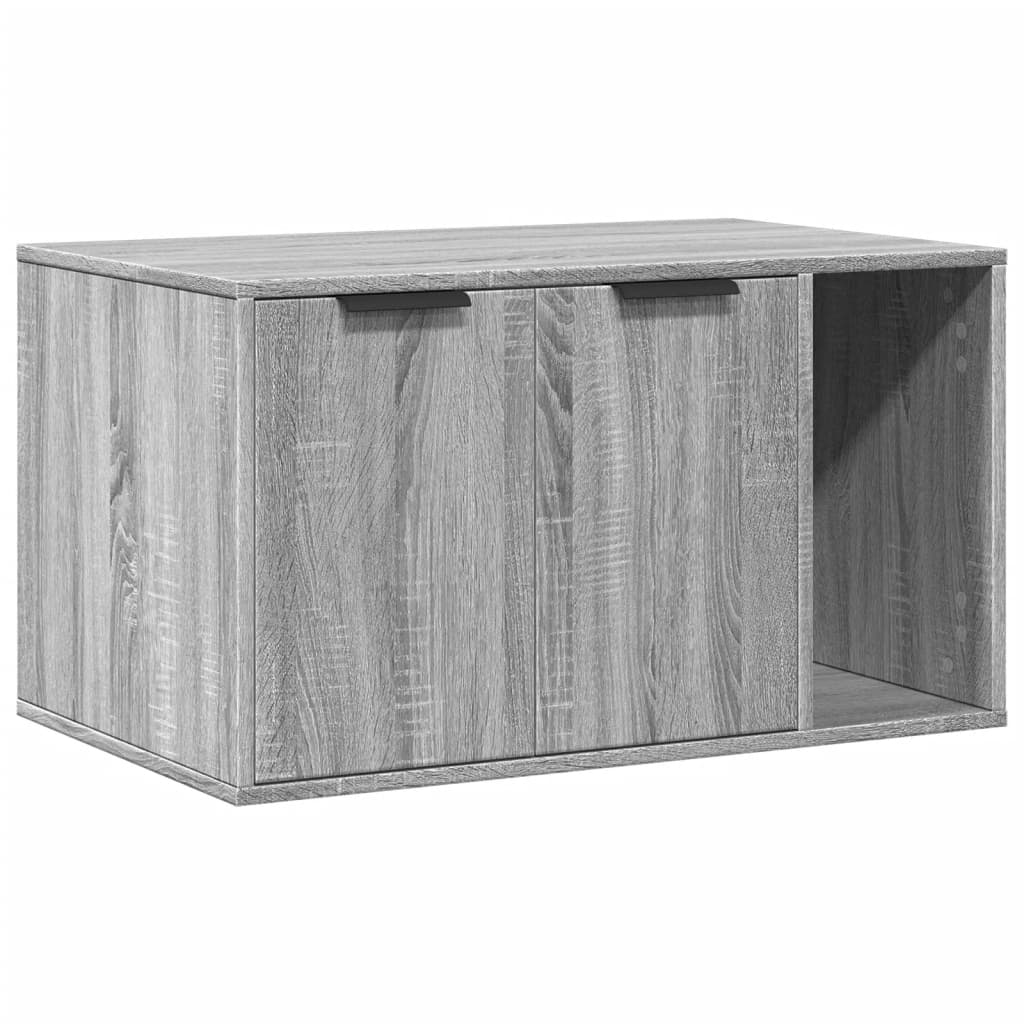 vidaXL Mueble arenero para gatos madera gris Sonoma 80x50x45 cm