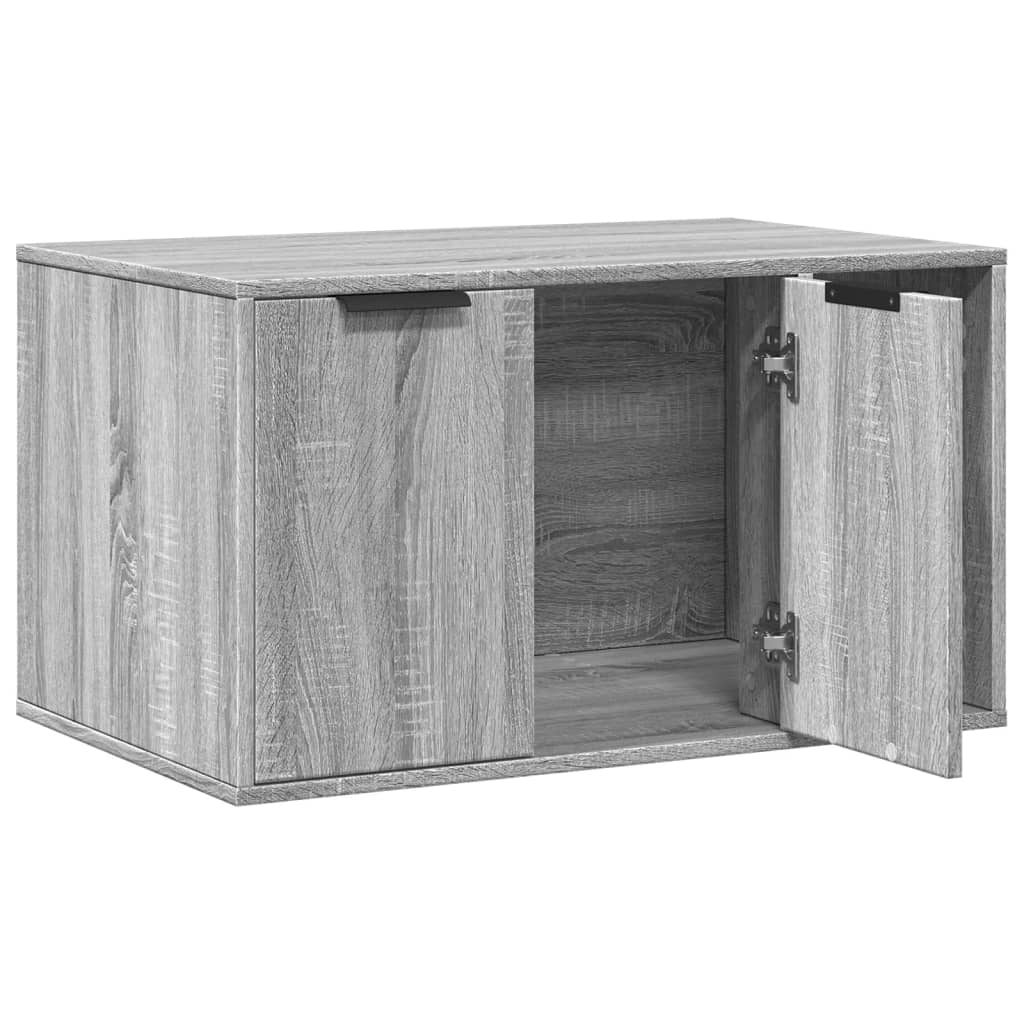 vidaXL Mueble arenero para gatos madera gris Sonoma 80x50x45 cm