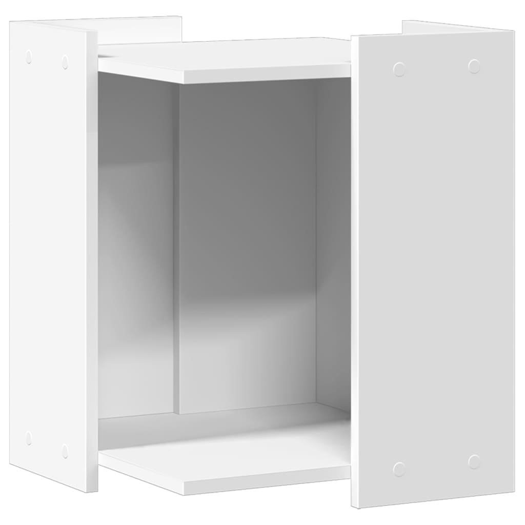 vidaXL Mueble arenero para gatos madera ingeniería blanco 42x42x51 cm