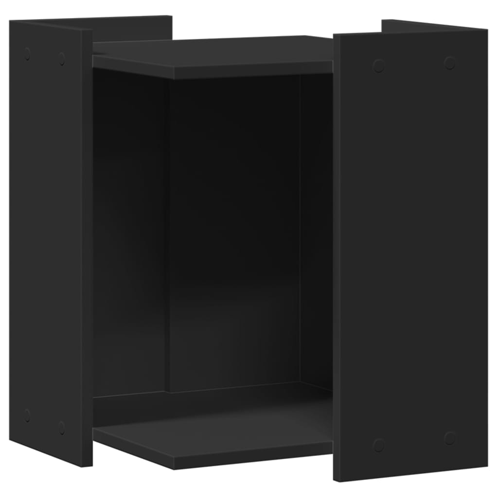 vidaXL Mueble arenero para gatos madera ingeniería negro 42x42x51 cm