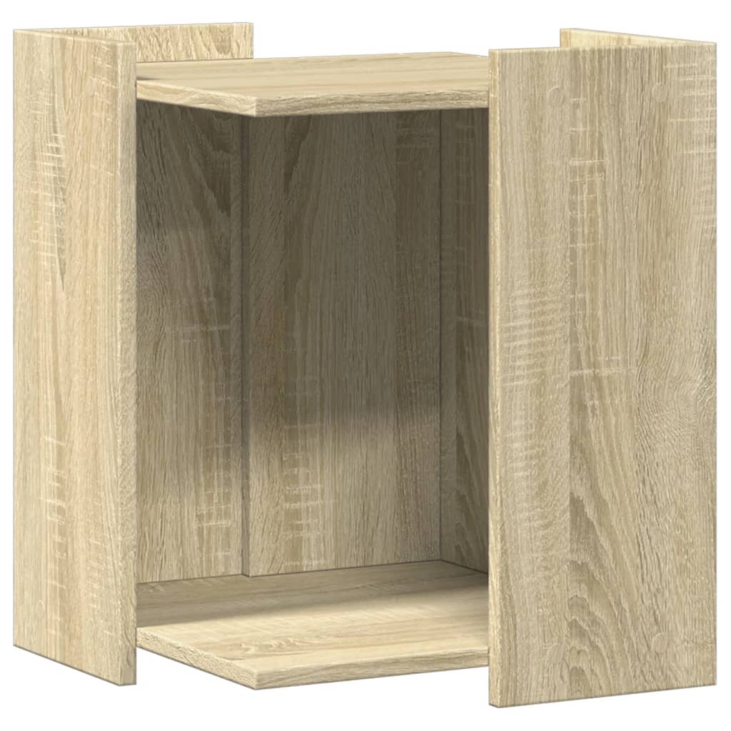 vidaXL Mueble arenero para gatos madera roble Sonoma 42x42x51 cm