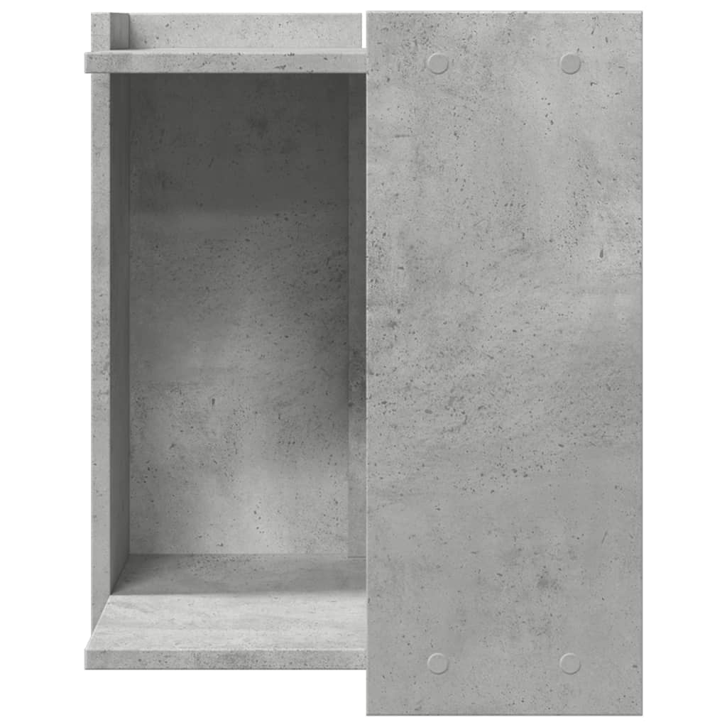 vidaXL Mueble arenero de gatos madera gris hormigón 42x42x51 cm