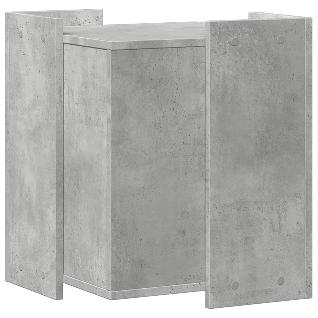 vidaXL Mueble arenero de gatos madera gris hormigón 42x42x51 cm