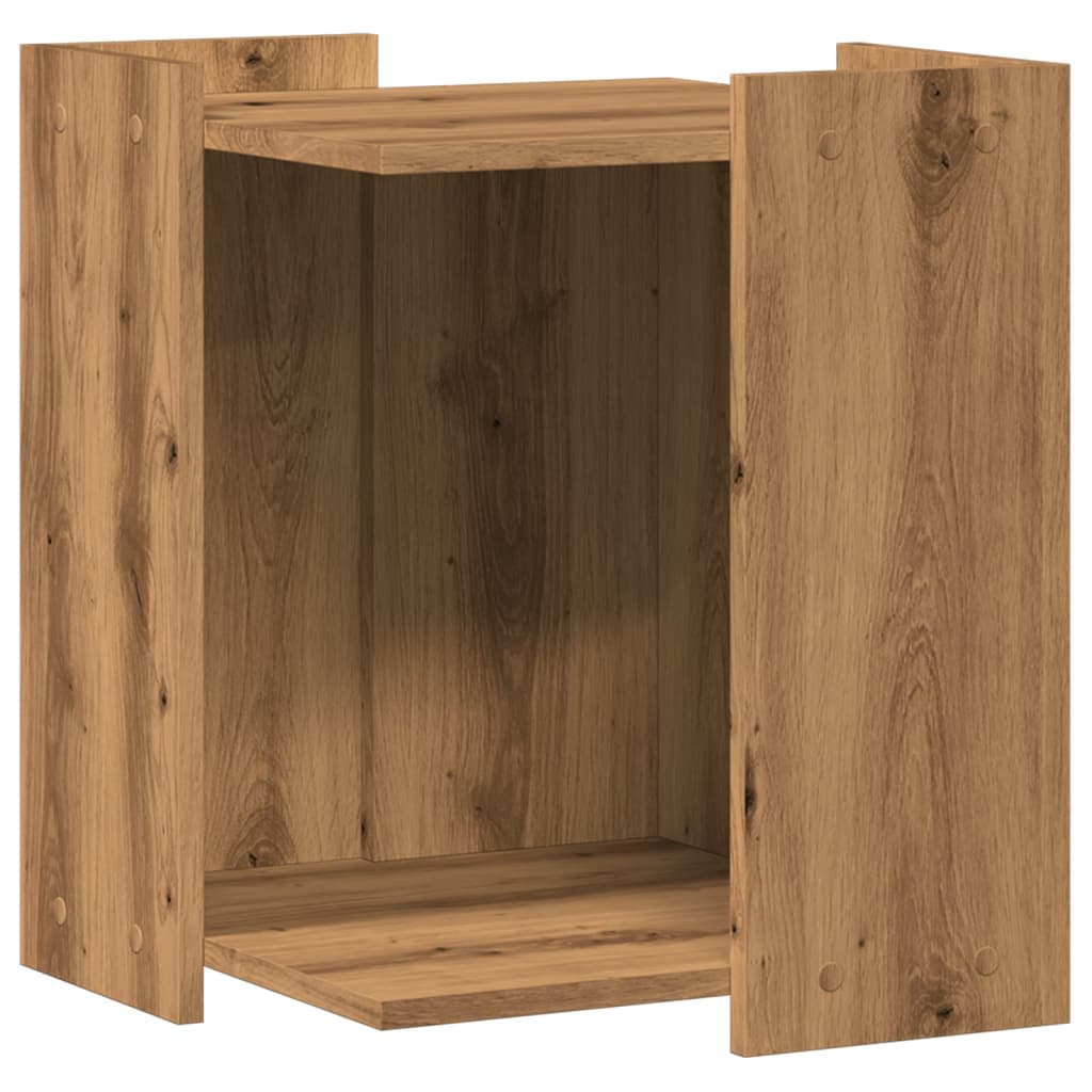 vidaXL Mueble arenero para gatos madera roble artisian 42x42x51 cm