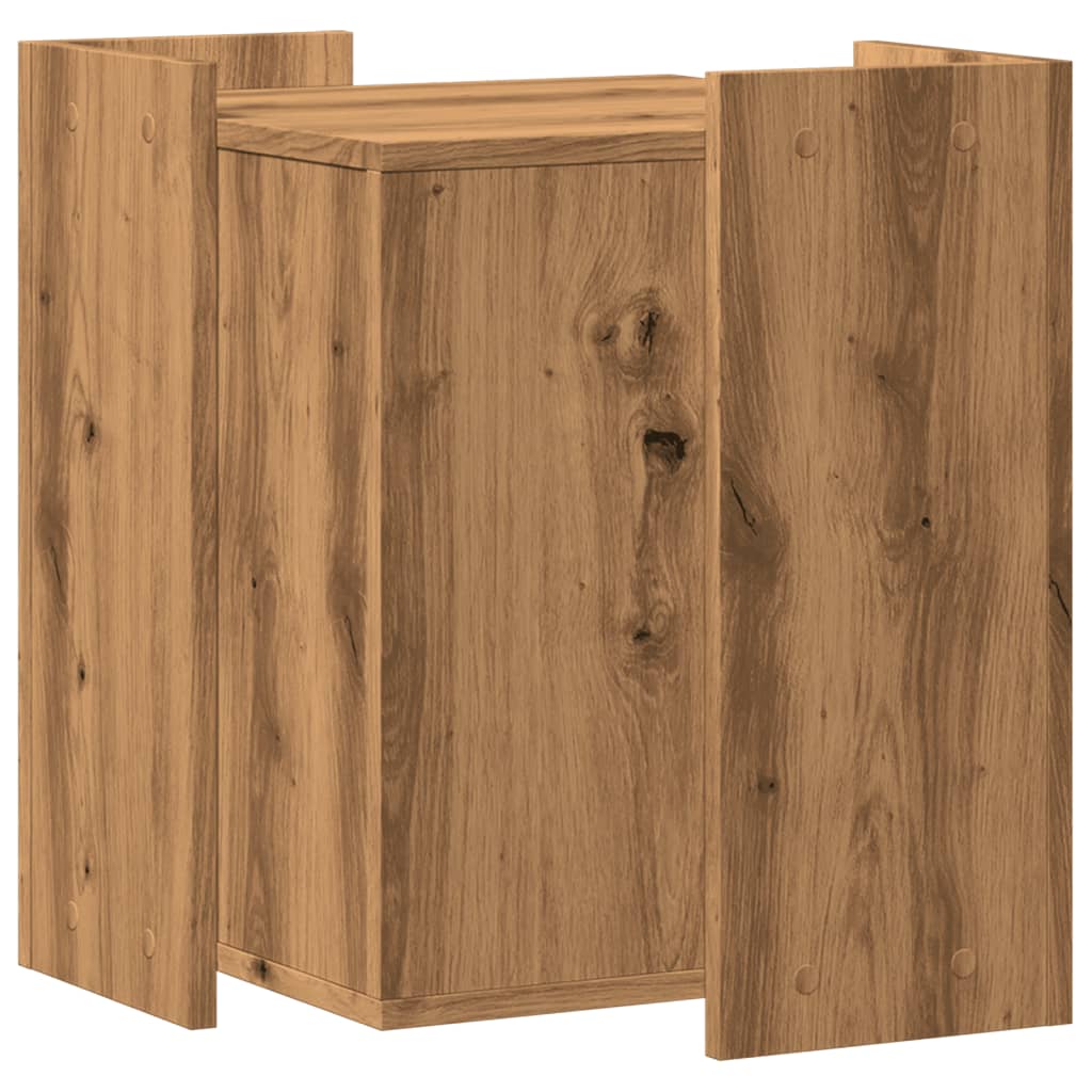 vidaXL Mueble arenero para gatos madera roble artisian 42x42x51 cm