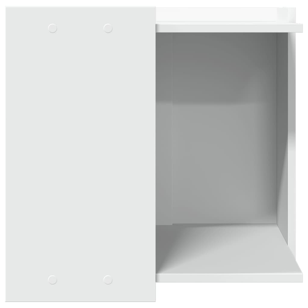 vidaXL Mueble arenero para gatos madera ingeniería blanco 53x53x51 cm