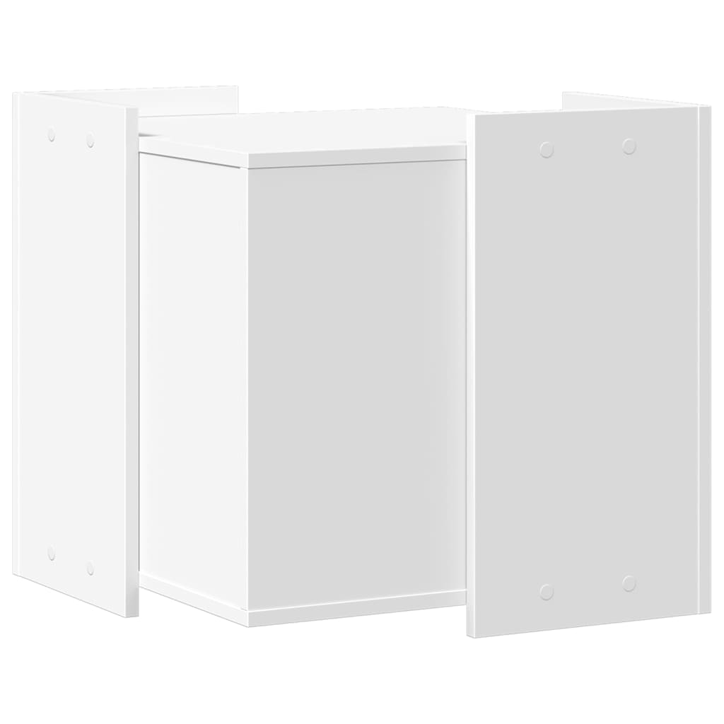 vidaXL Mueble arenero para gatos madera ingeniería blanco 53x53x51 cm