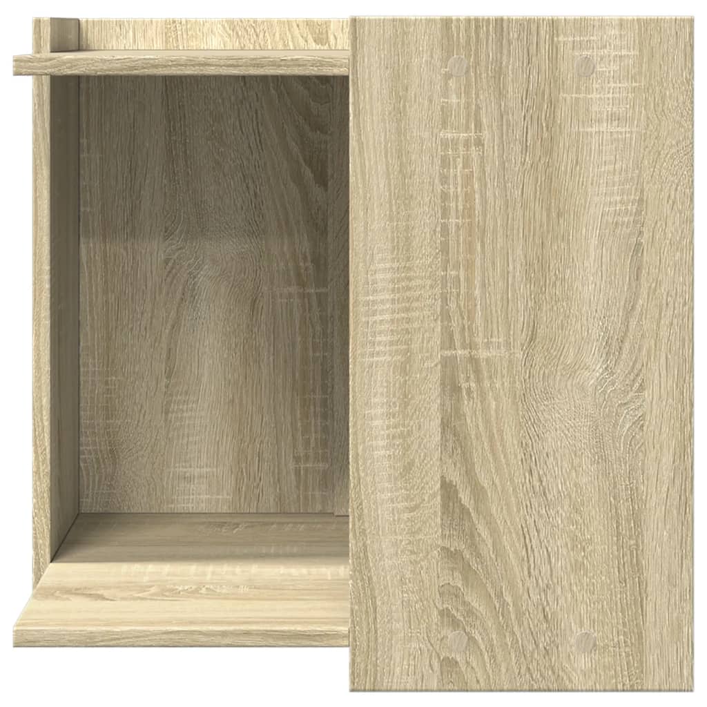 vidaXL Mueble arenero para gatos madera roble Sonoma 53x53x51 cm