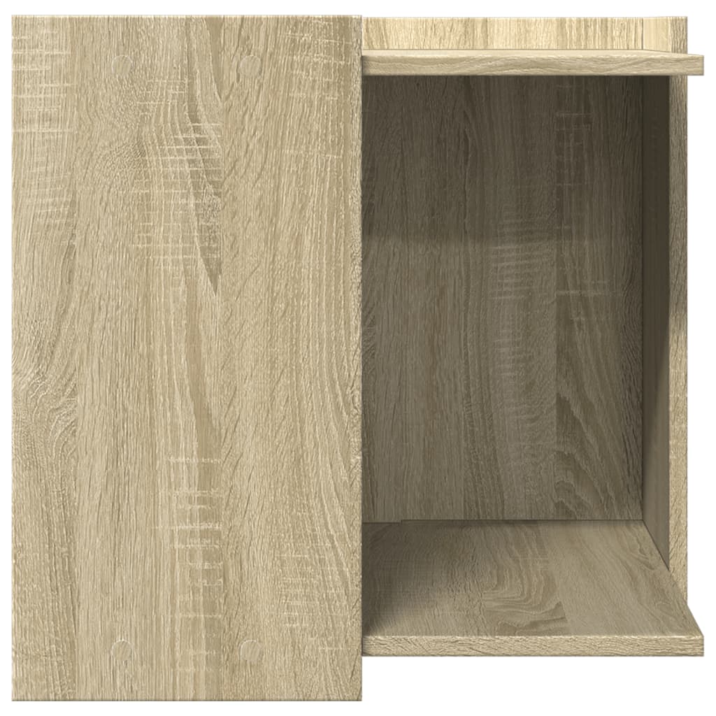 vidaXL Mueble arenero para gatos madera roble Sonoma 53x53x51 cm