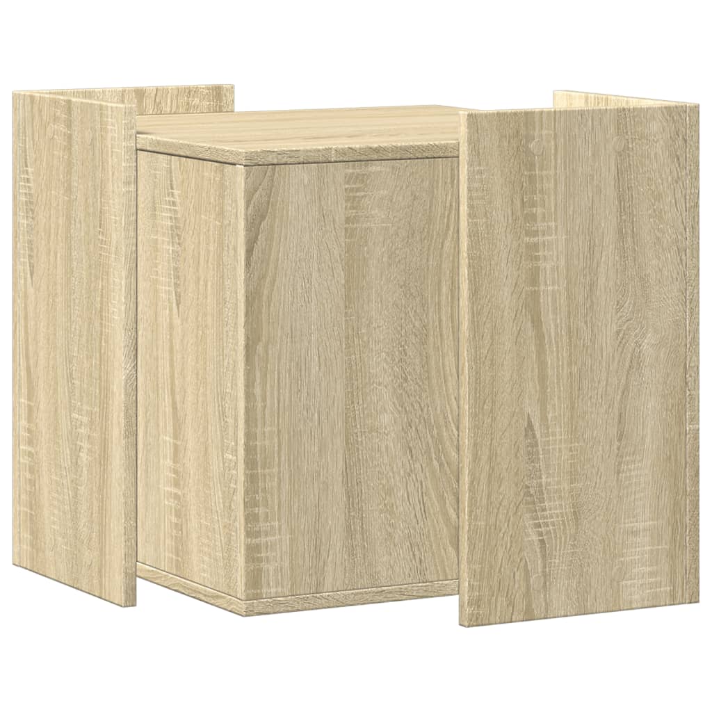 vidaXL Mueble arenero para gatos madera roble Sonoma 53x53x51 cm