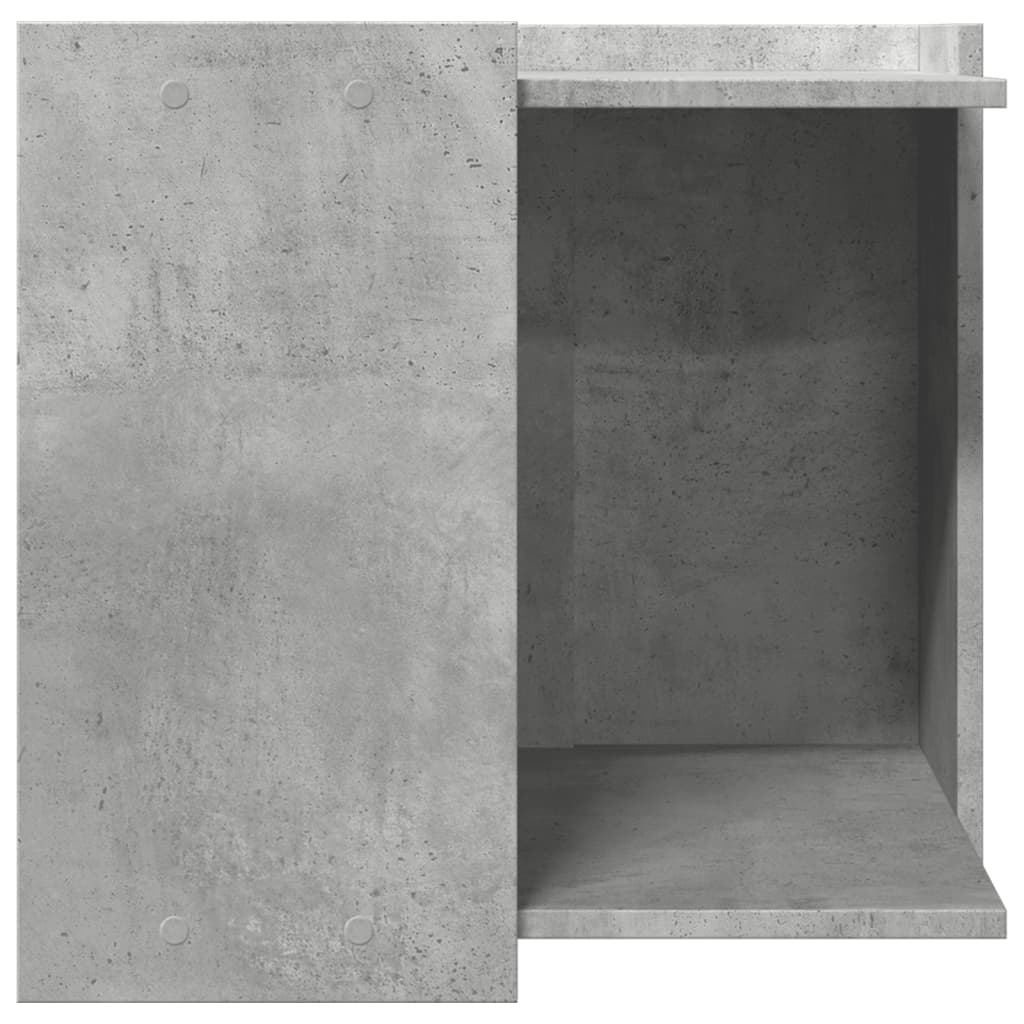 vidaXL Mueble arenero de gatos madera gris hormigón 53x53x51 cm