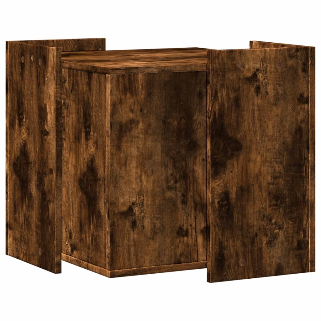 vidaXL Mueble arenero para gatos madera roble ahumado 53x53x51 cm