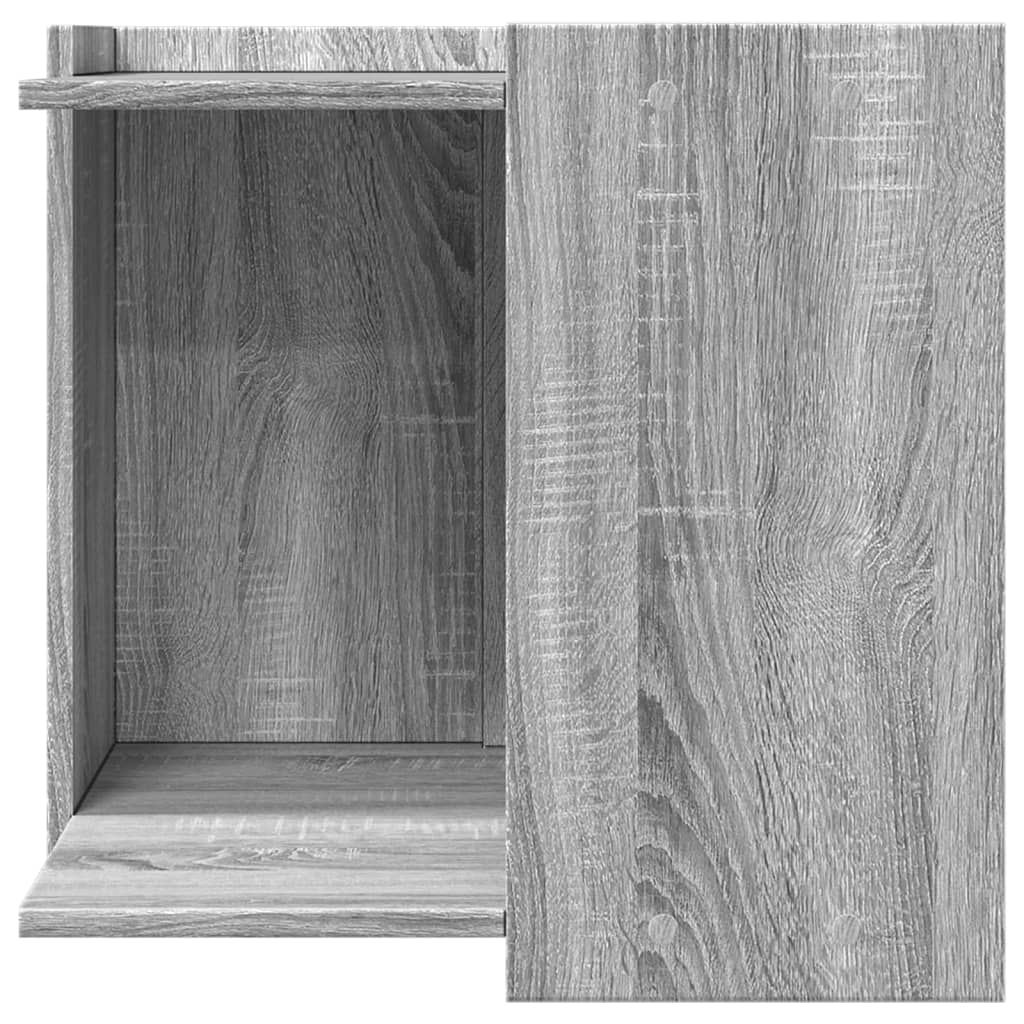 vidaXL Mueble arenero para gatos madera gris Sonoma 53x53x51 cm