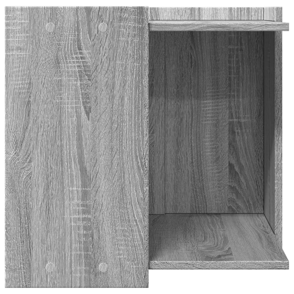 vidaXL Mueble arenero para gatos madera gris Sonoma 53x53x51 cm