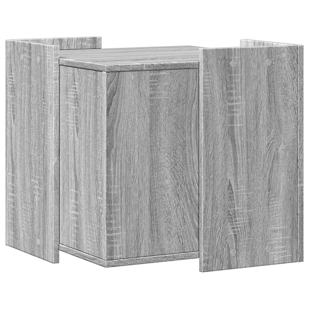 vidaXL Mueble arenero para gatos madera gris Sonoma 53x53x51 cm