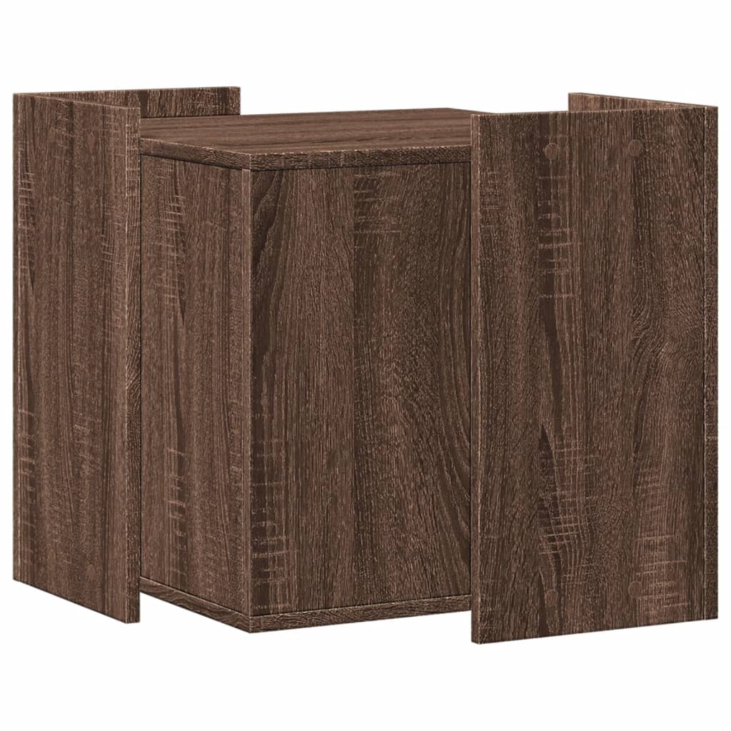 vidaXL Mueble arenero para gatos madera marrón roble 53x53x51 cm