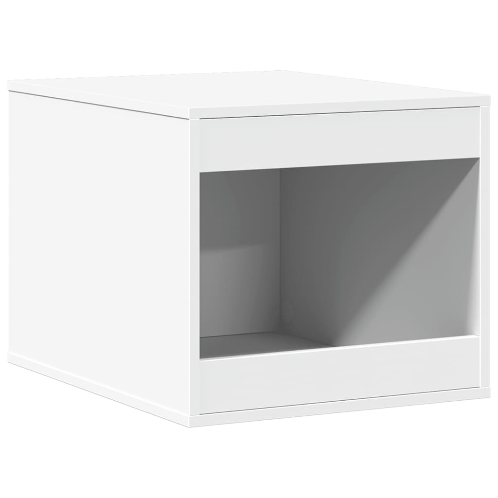 vidaXL Mueble arenero para gatos madera ingeniería blanco 47x59x42 cm