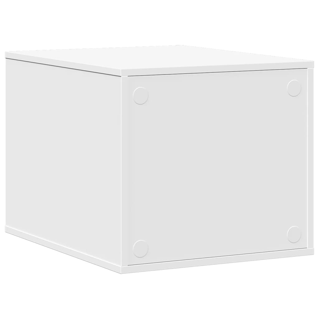 vidaXL Mueble arenero para gatos madera ingeniería blanco 47x59x42 cm